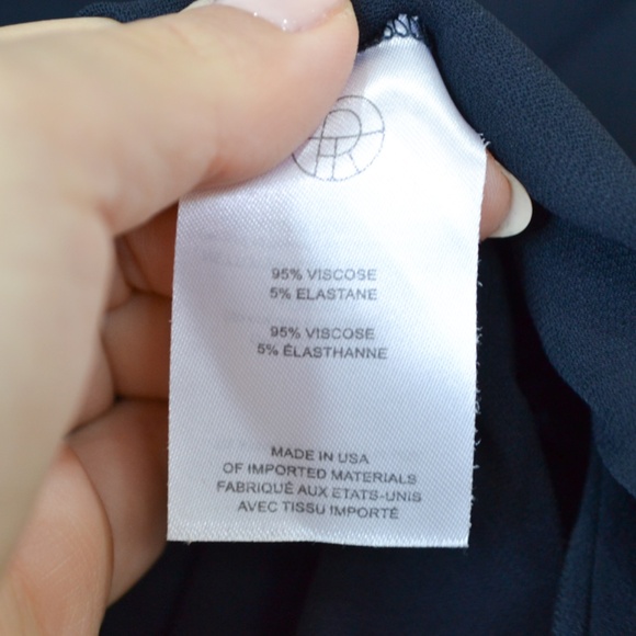 The Row Navy Minimal Tunic Dress | Quiet Luxury Mini Shift Dress - Picture 9 of 10